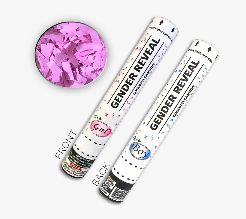 Gender Reveal Confetti Cannon - Confetti, transparent png download