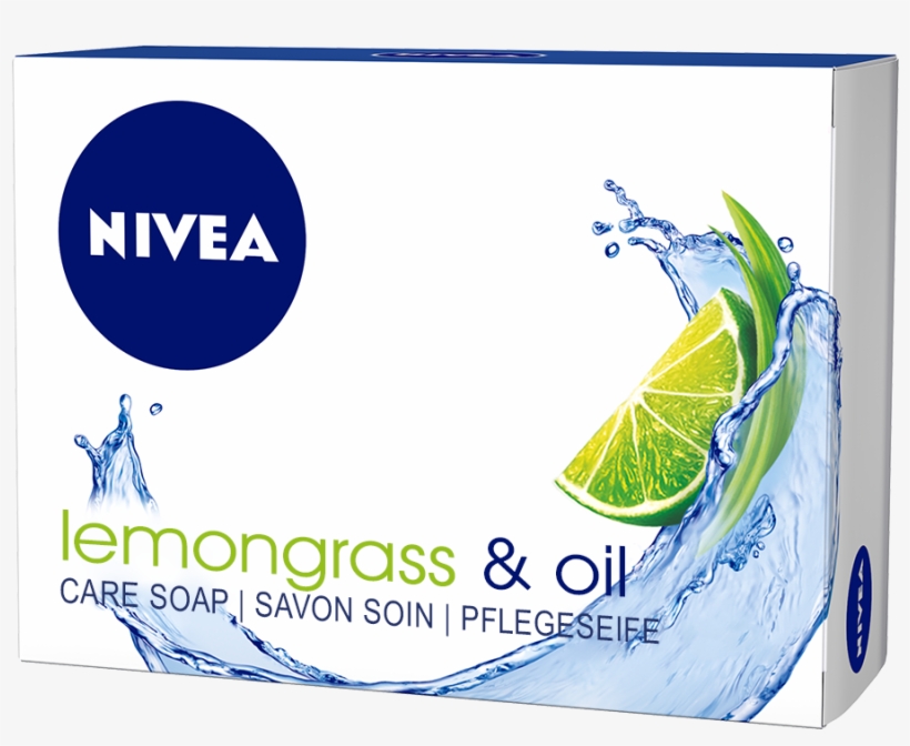 Mild Care Soap With Oil And The Fresh Scent Of Lemongrass - Nivea Lemongrass & Oil Soap, transparent png download