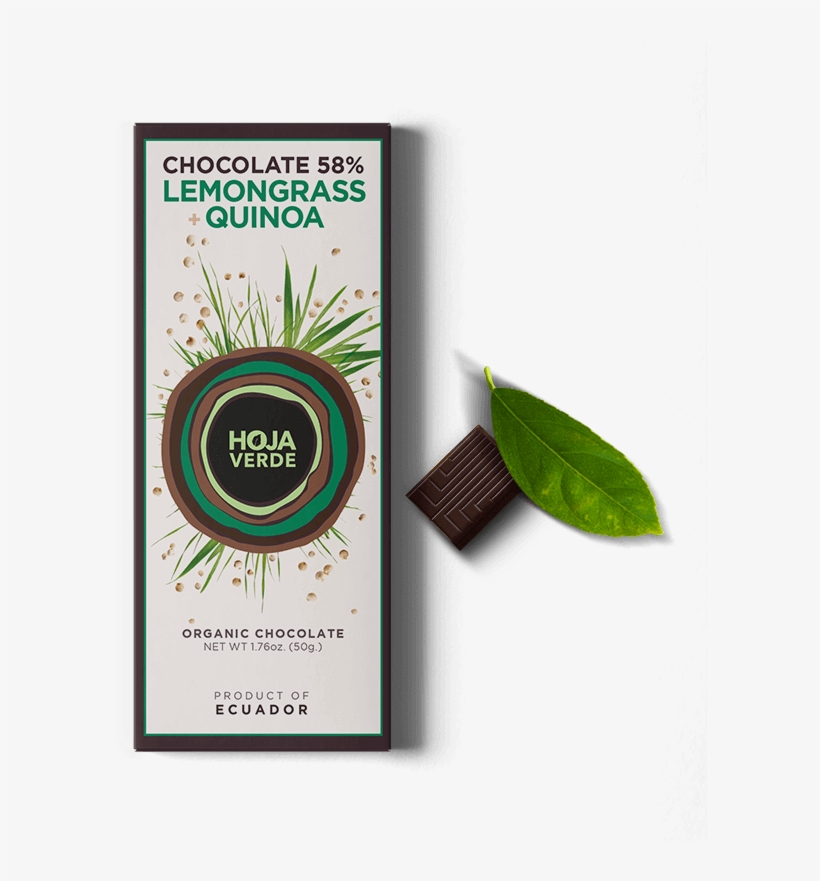 72% Lemongrass Quinoa - Chocolate Hoja Verde, transparent png download