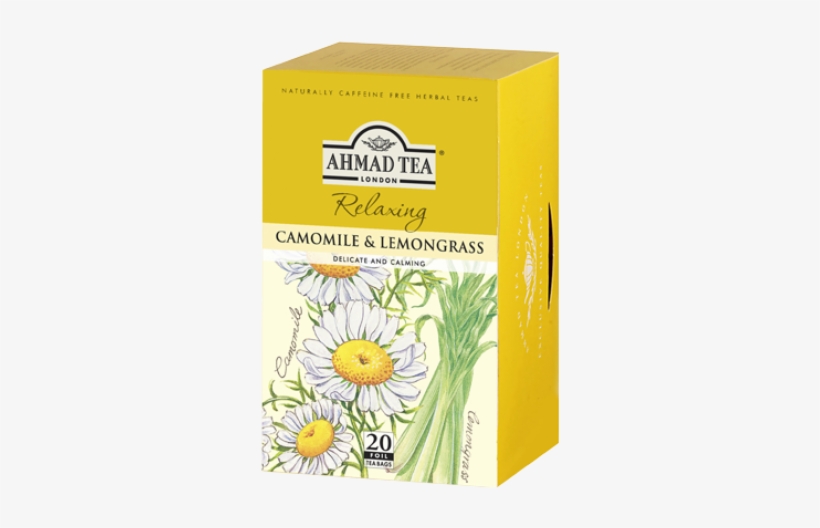Camomile & Lemongrass - Ahmad Tea Camomile & Lemongrass Infusion, 20-count, transparent png download