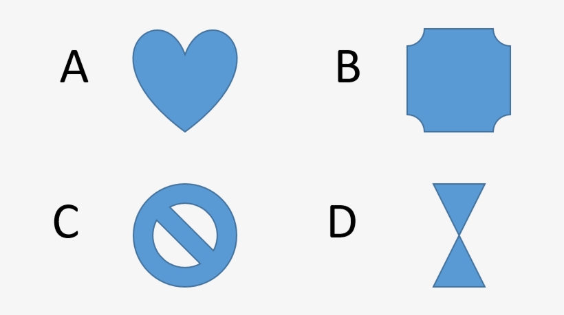 Which Of The Following Shapes Have Both Horizontal - Heart, transparent png download