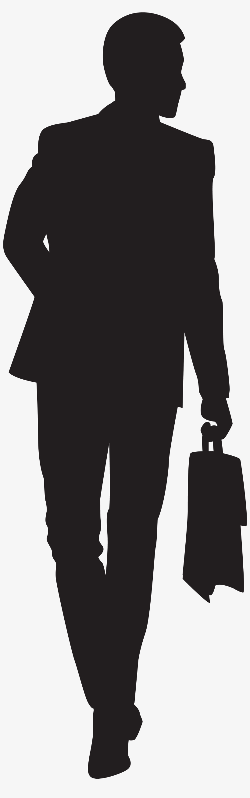 Business Man Silhouette Clipart, transparent png download