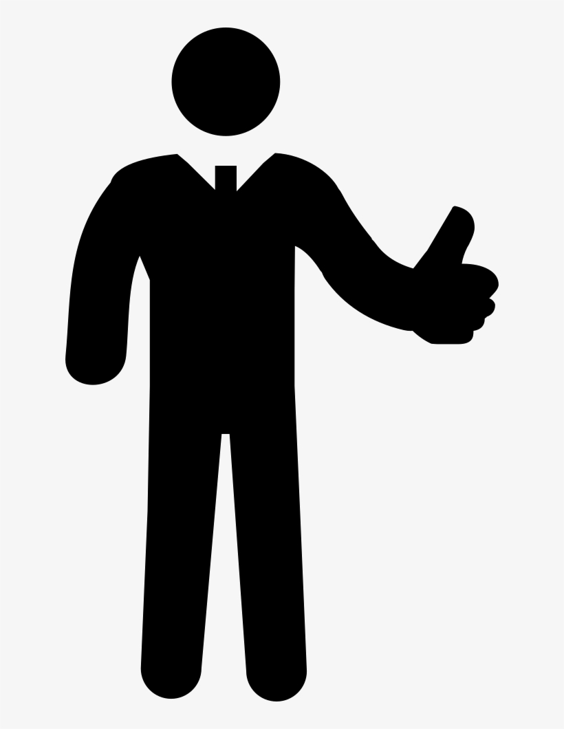 Tumb Up Business Man Comments - Portable Network Graphics, transparent png download