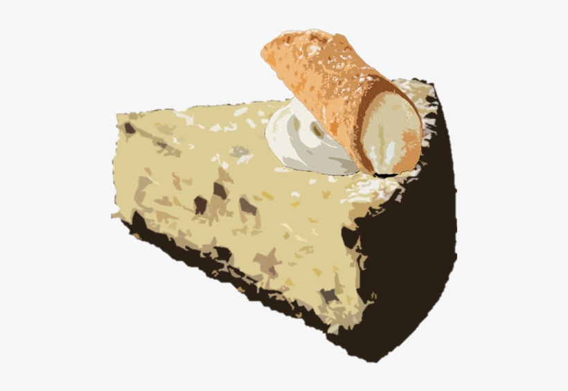 Slice Of Cannoli Cheesecake, transparent png download