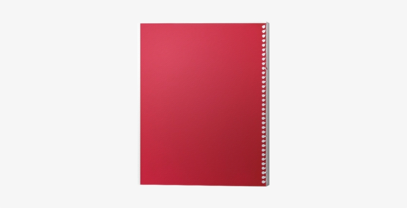 Red Notepaper Single Sheet Blank Torn Jotter Notebook - Textile, transparent png download