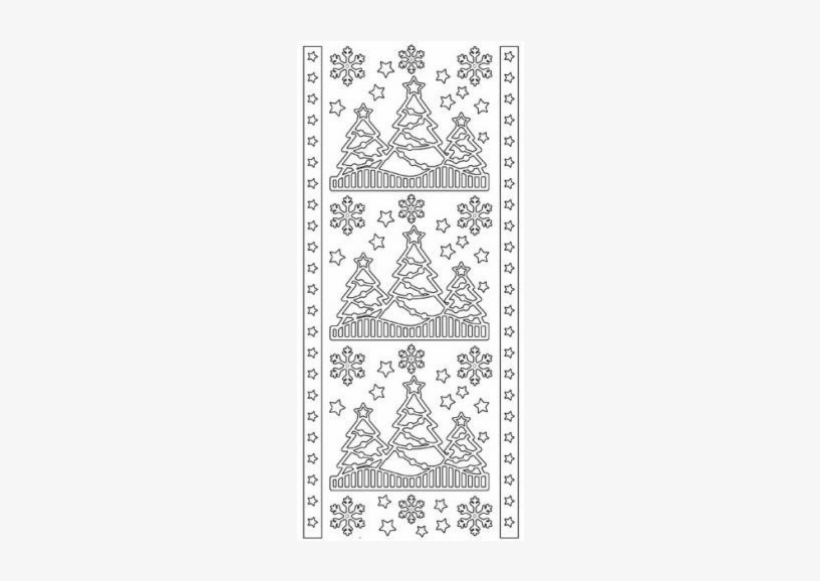 Christmas Trees - Silver / Transparent - Artdeco, transparent png download