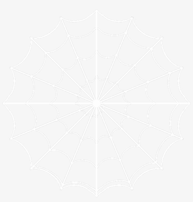 Cobwebs Transparent Spider Net - White Web Black Background, transparent png download