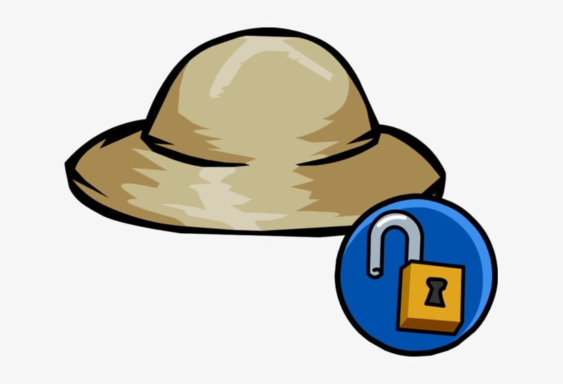 Safari Hat Unlockable Icon - Club Penguin Orange Hoodie, transparent png download