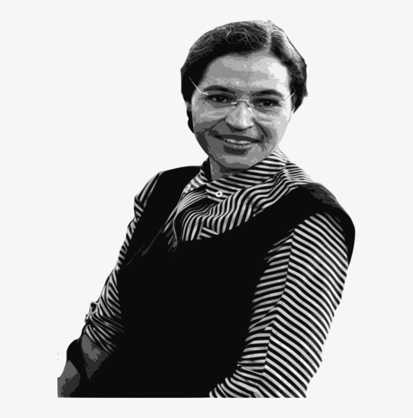 Rosa Parks African-american Civil Rights Movement Montgomery - Rosa Parks No Background, transparent png download