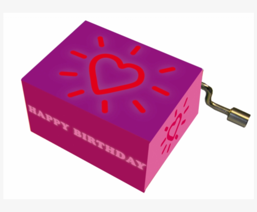 音樂盒"happy Birthday, Heart With Aureola, Violet" Melody - Fridolin Music Box '' Alles Gute Zum Geburtstag, transparent png download