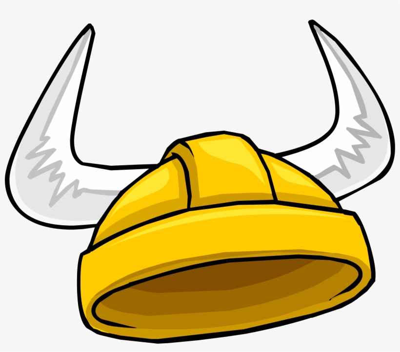 Golden Viking Helmet Icon - Club Penguin Viking Helmet, transparent png download