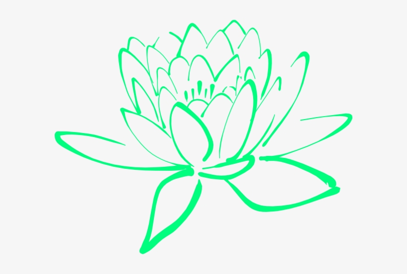 Green Flower Hi - Magnolia Clip Art, transparent png download