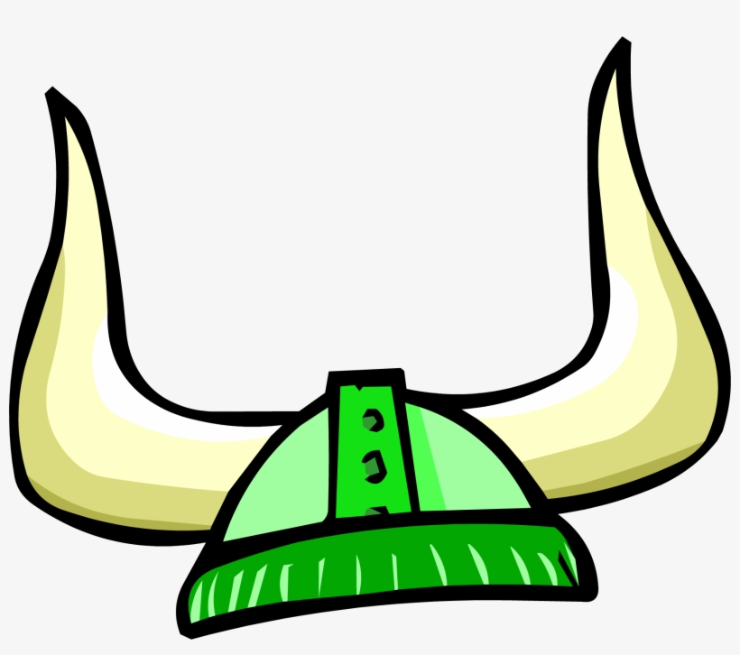 Lime Green Viking Helmet - Viking Helmet Clipart, transparent png download