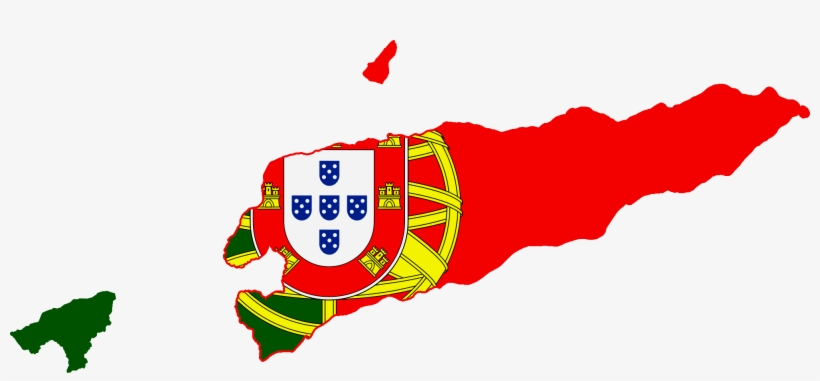 Flag Map Of Portuguese Timor - Timor Leste Flag And Map, transparent png download