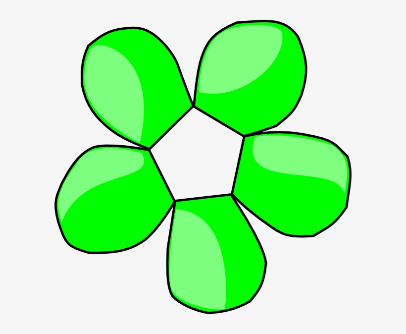 Green Flower Clip Art - Flower Green Clipart, transparent png download