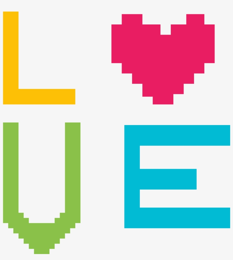 San Valentin - Blue Pixel Heart, transparent png download