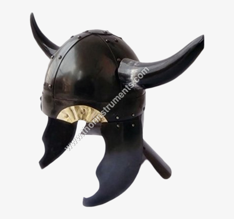 Viking Barbarian Hm259 Armor Helmet With Horns - Viking Horn Helmet Medieval Regency Warrior Horn Helmet, transparent png download