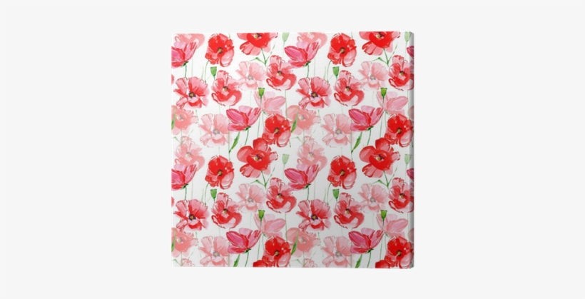 Cuadro En Lienzo Amapola Flowers - Watercolor Painting, transparent png download