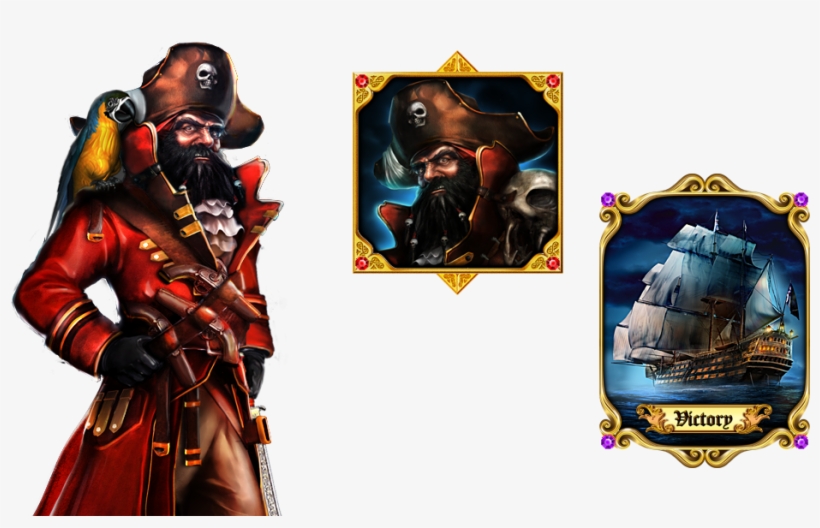Blackbeared's Gold Slot Game - Blackbeards Gold Slots, transparent png download