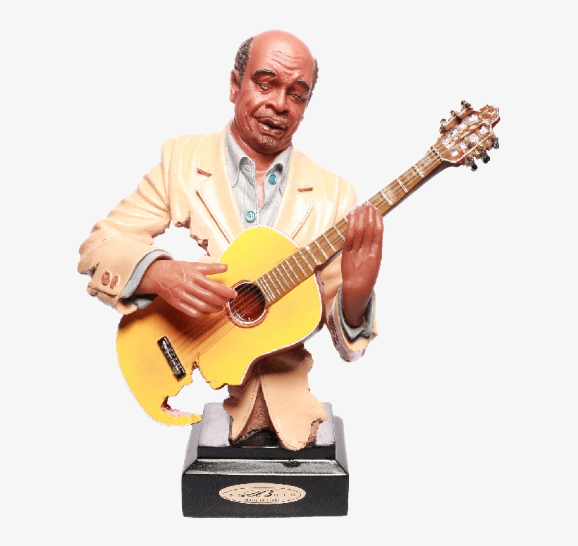 Abstractive Guitar Player Musician Statue Gift - Statue, transparent png download