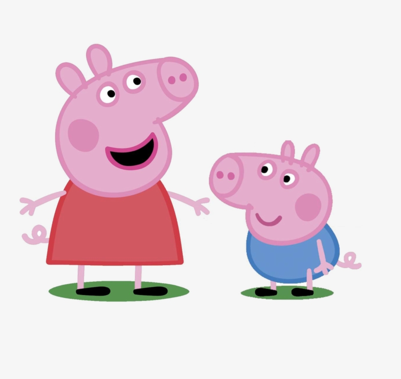 Peppa Pig Y Su Hermano Fondos De Pantalla - Peppa E George Png, transparent png download