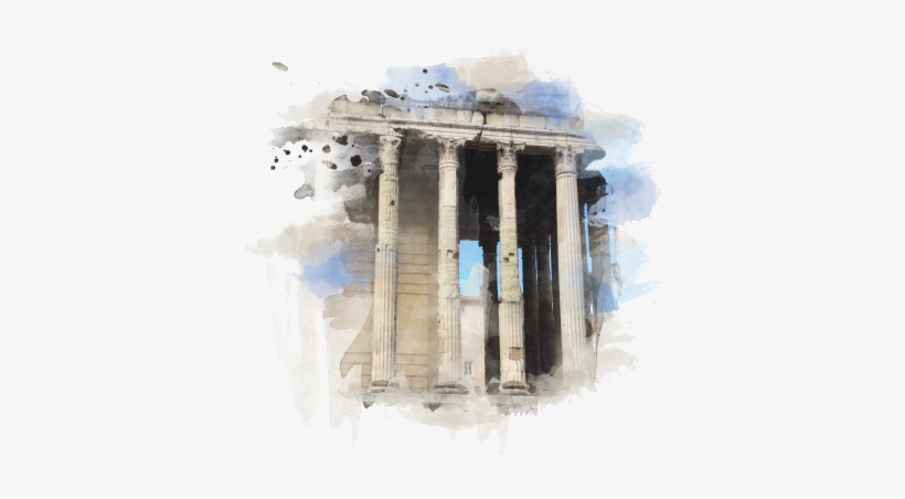 Forte Designs 4 Pillars - Temple Of Augustus And Livia, transparent png download