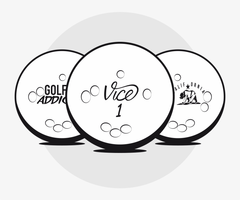 Individual Custom Golf Balls - Circle, transparent png download