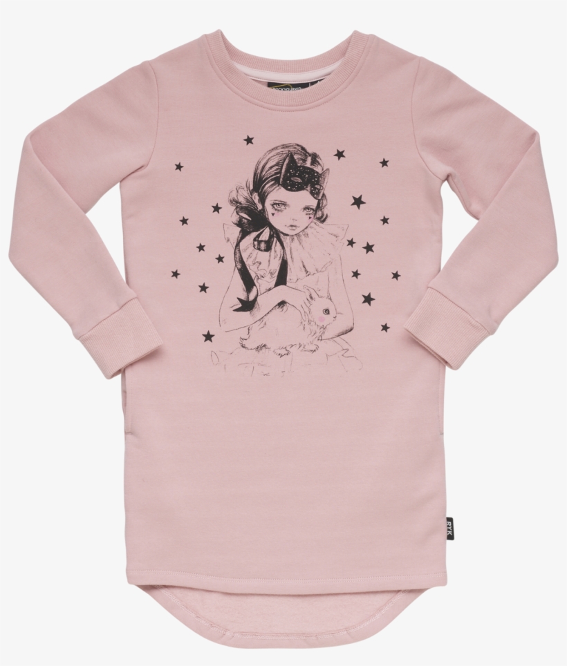 Rock Your Kid Star Gazer T-shirt Dress - Dress, transparent png download