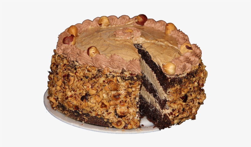 Chocolate Hazelnut Cake - Chocolate, transparent png download