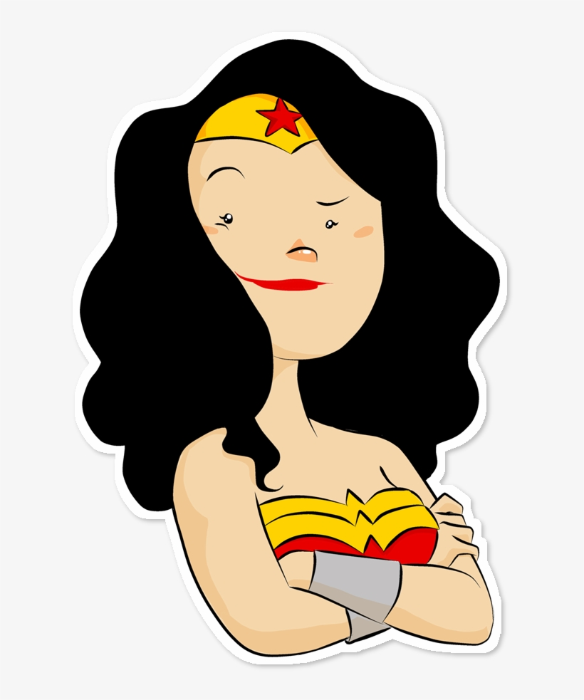 Adesivo Mulher Maravilha De Jacqueline Limana - Wonder Woman, transparent png download