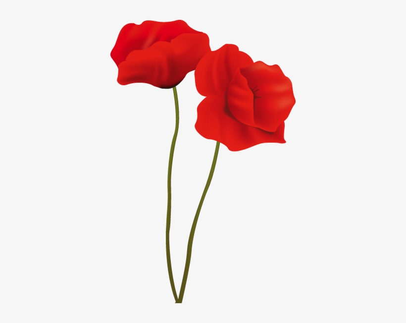 Two Poppies Wall Sticker - Sweet Love U Mom, transparent png download