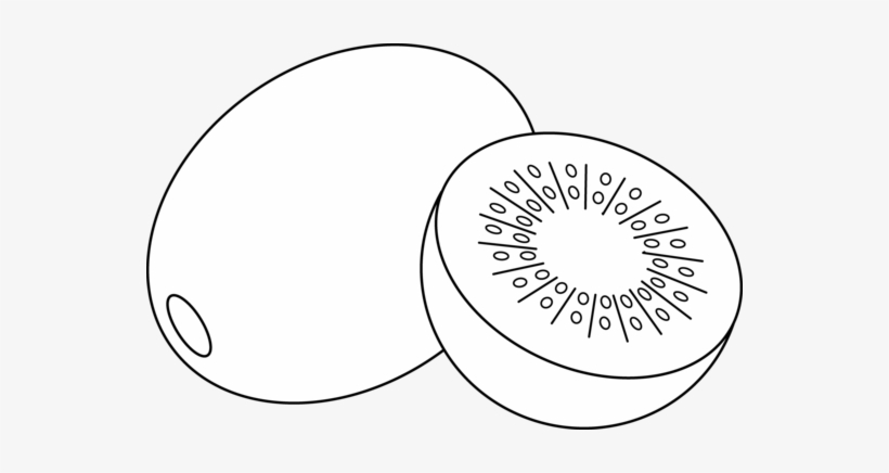 Download - Kiwi Clipart Black And White, transparent png download