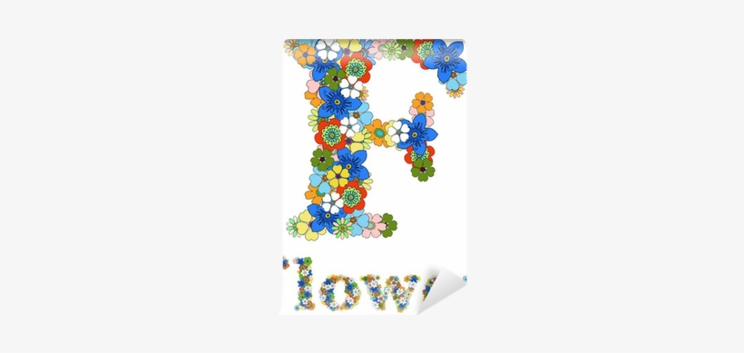 Letter F And Word Flower Floral - Creative Arts, transparent png download