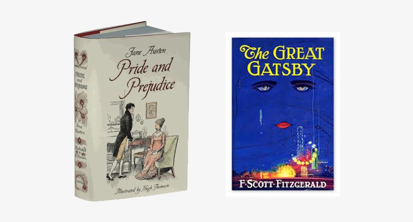 You'd Expect To See The Great Gatsby And Pride And - Book Cover Of Pride And Prejudice, transparent png download