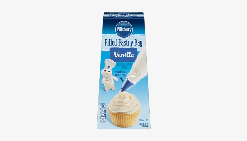 Filled Pastry Bag Vanilla Flavored Frosting - Pillsbury Filled Pastry Bag, transparent png download