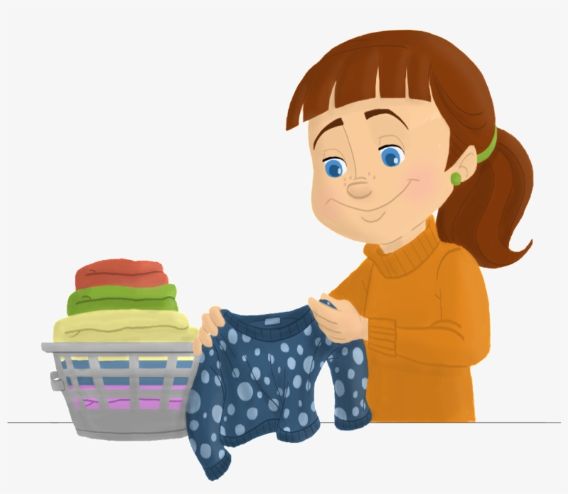 Sports Clip Art - Folding Laundry Clip Art, transparent png download