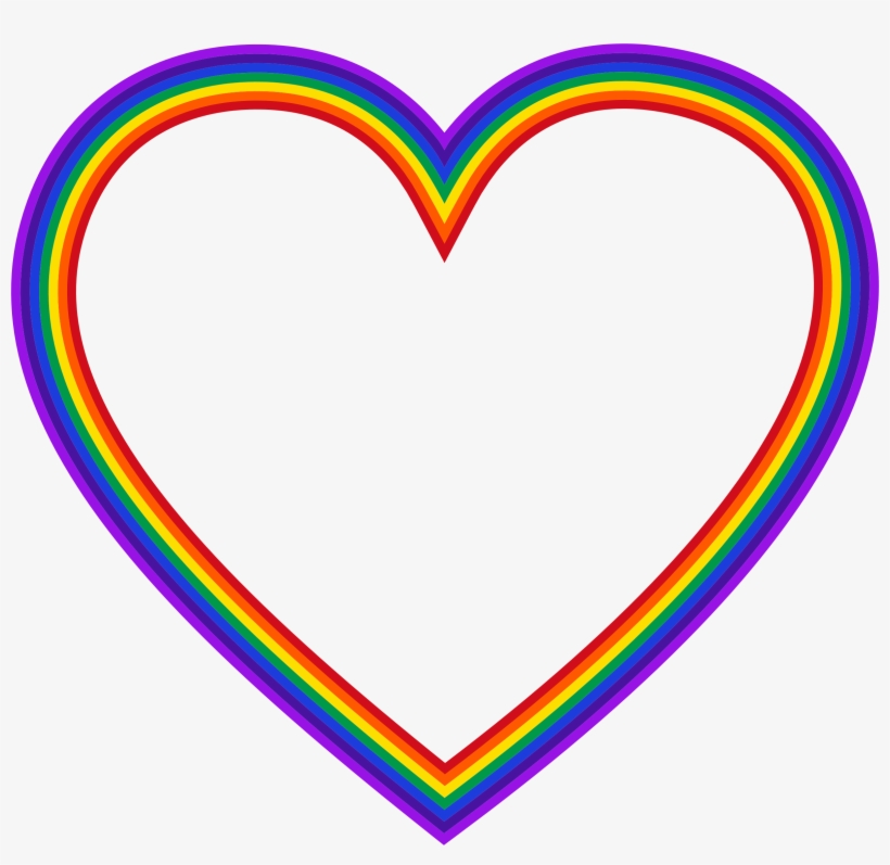 This Free Icons Png Design Of Rainbow Heart 4, transparent png download