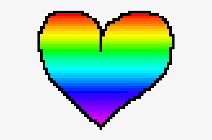Rainbow Heart Thing - Deviantart, transparent png download