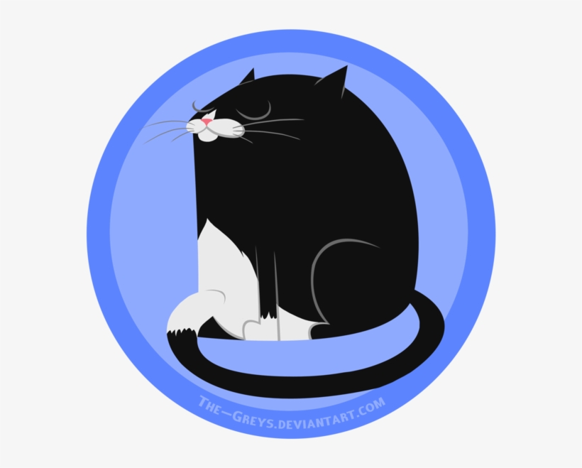 Tuxedo Cat By The-greys On Deviantart Clip Art Black - Cat Yawns, transparent png download