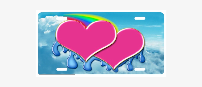 Rainbow Hearts - Heart, transparent png download