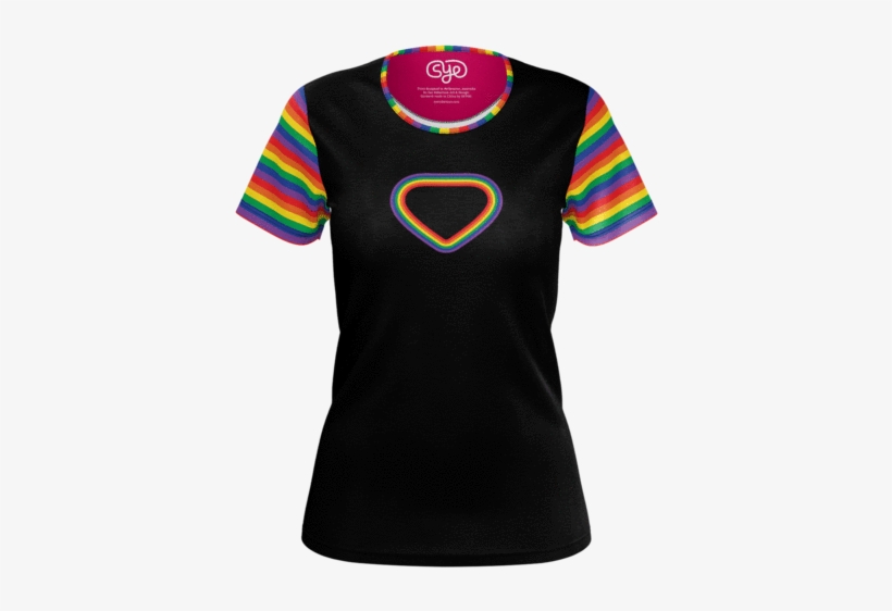 Rainbow Heart - Women's Tee - Woman, transparent png download