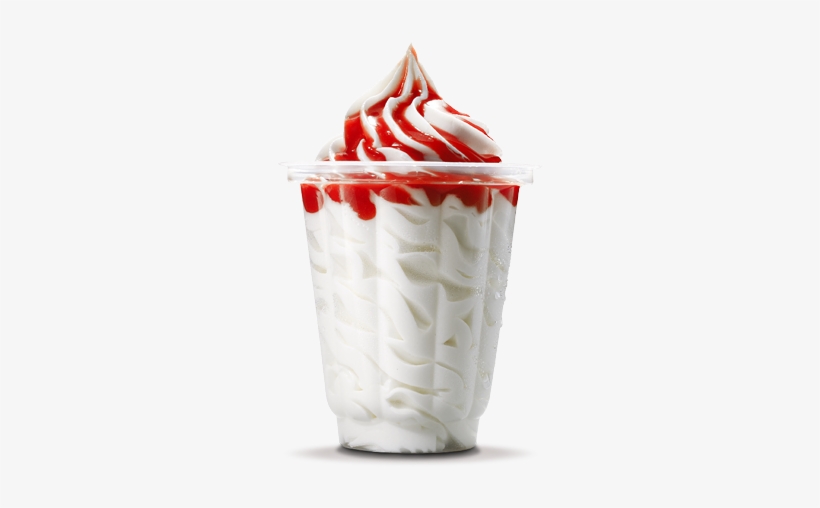 14 - Burger King Strawberry Ice Cream, transparent png download