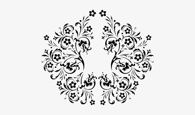 Gambar Vector - Beautiful Patterns Black And White, transparent png download