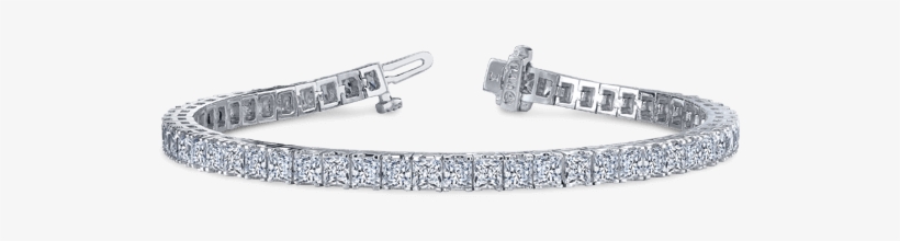 If You Are Unsure If We Will Buy Your Diamond, You - Princess Diamond Line Tennis Bracelet In White Gold, transparent png download