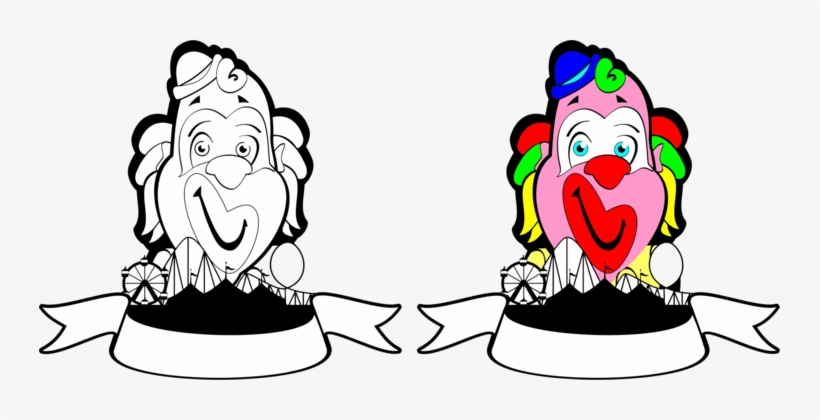 Clown Circus Humour Drawing Download - Free Clip Art, transparent png download