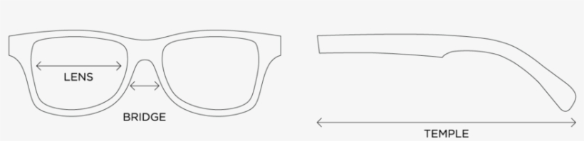 Measurements - - Oval Sunglasses Dimensions, transparent png download