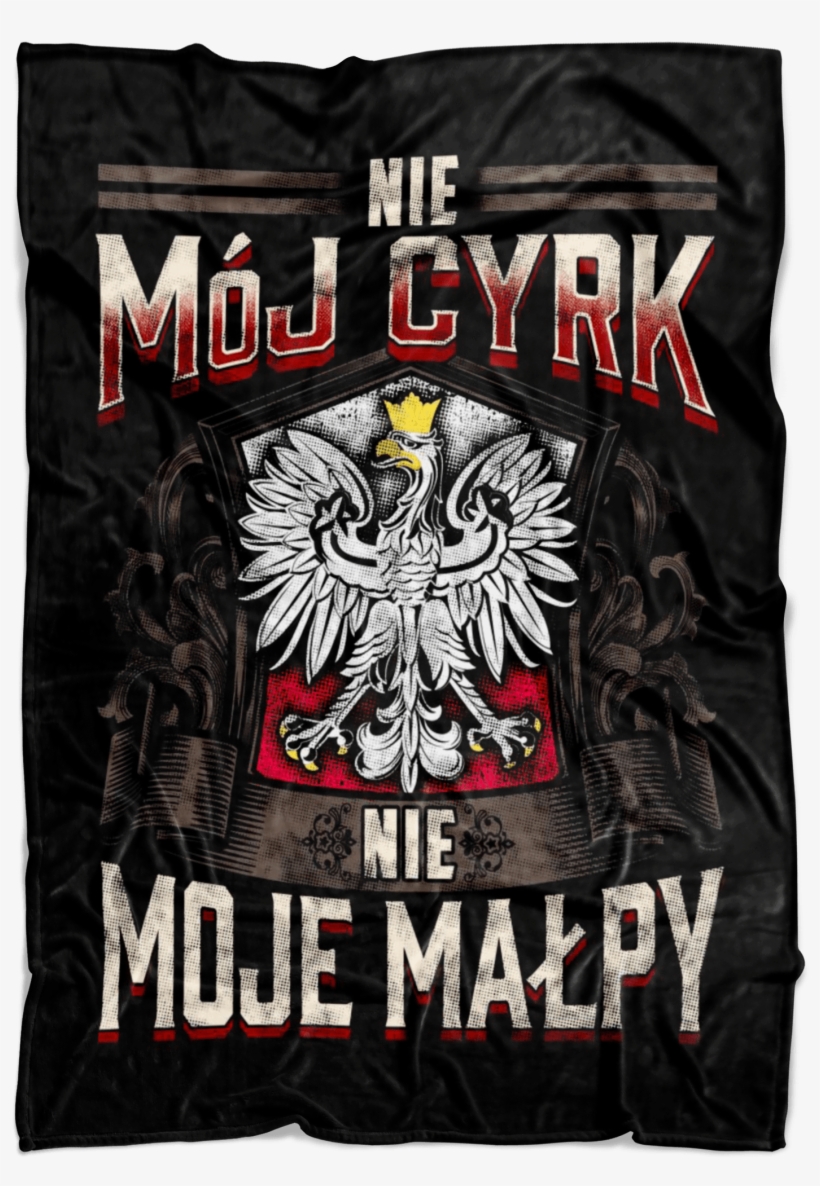 Not My Circus Not My Monkeys Black Fleece Blanket - Paczki Power Limited Edition T-shirt & Gift Box, transparent png download