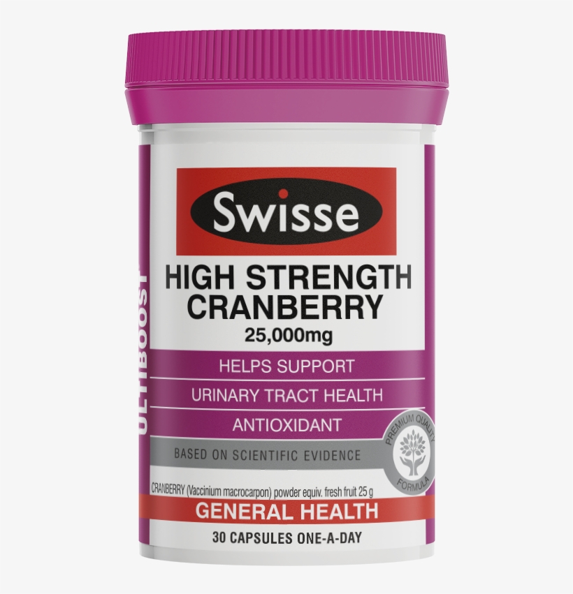 Swisse Ultiboost High Strength Cranberry - Swisse Absorb Well Coenzyme Q10, transparent png download