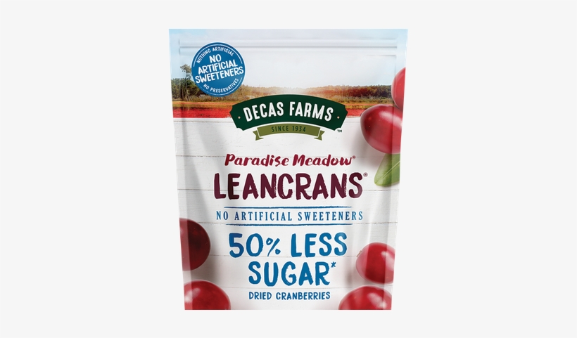 Decas Farms Paradise Meadow Leancrans Dried Cranberries, - Natural Foods, transparent png download