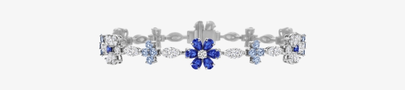 Forget Me Not By Harry Winston, Sapphire And Diamond - Forgetmenot Bracelet, transparent png download